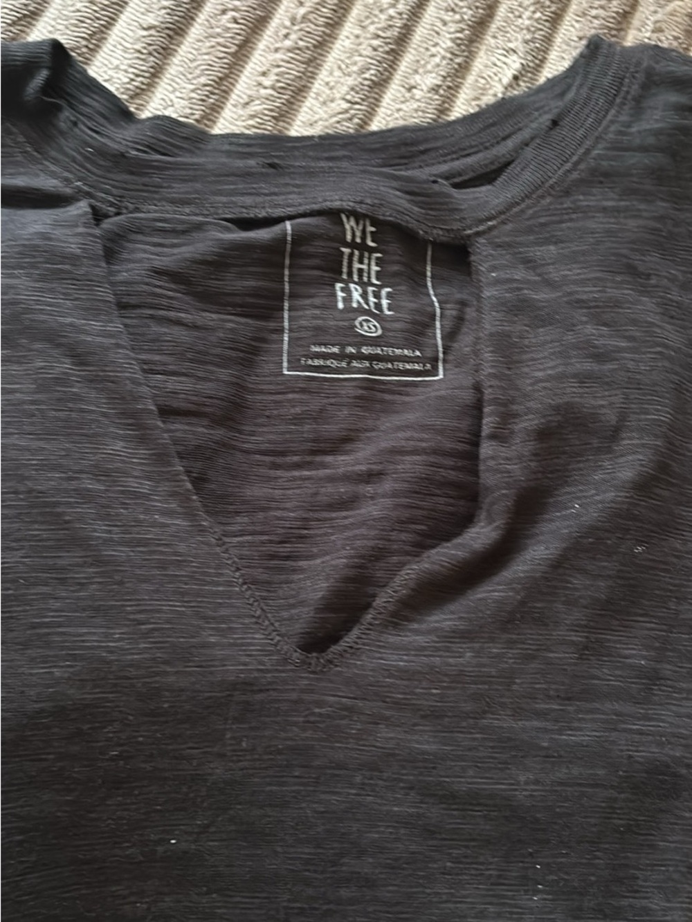 We The Free Black V-Neck Tee
